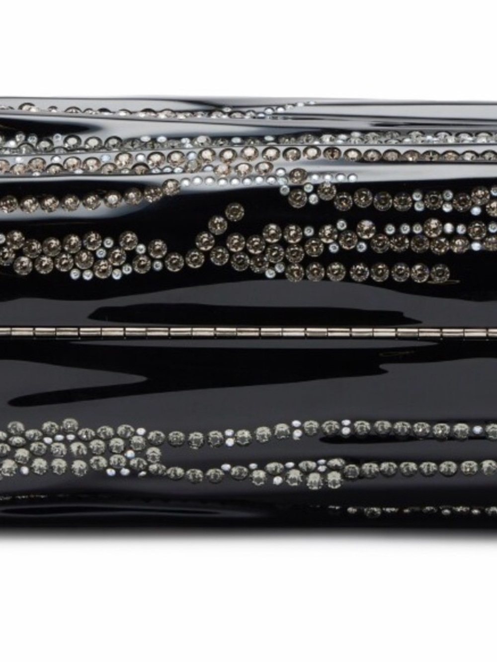 Chanel Black Plexiglass Strass Log CC Minaudière Clutch, 2018 rate - Picture 3 of 16
